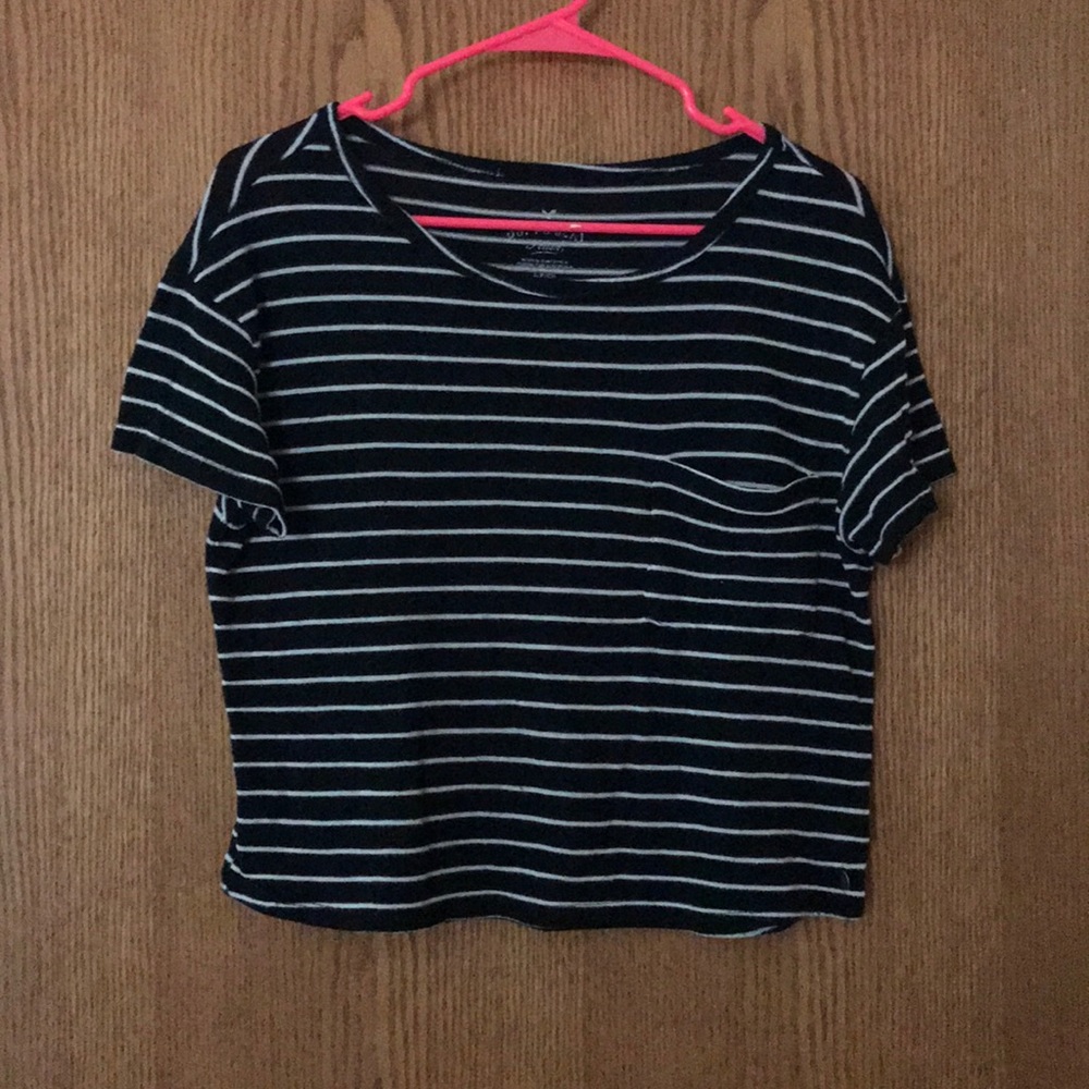 American Eagle Stripped soft Crop top